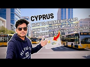 CYPRUS BUS TRAVEL GUIDE:🚌 HOW to Get a Bus Card, Information about Solomou Square 👍 #studyincyprus