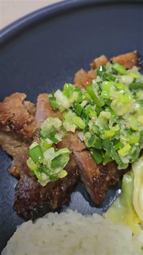自製叉燒飯+蔥鹽醬 #叉燒 #自製 #蔥鹽醬 #food #meal #diy #delicious