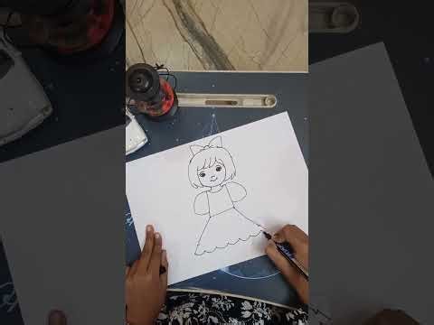 How to draw a cute baby step by step for kids / Kids art |