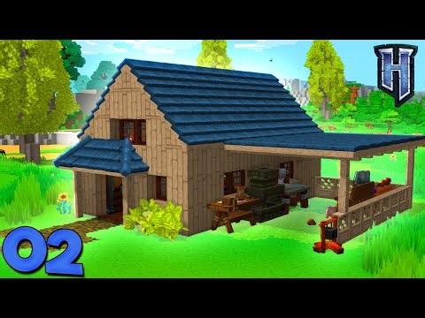 FIZ MINHA PRIMEIRA CASA / FAZENDINHA NO HYTALE #2