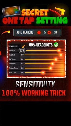 Auto Headshot Setting 😱 Best Sensitivity in free fire | After Update ob53 Headshot Sensitivity