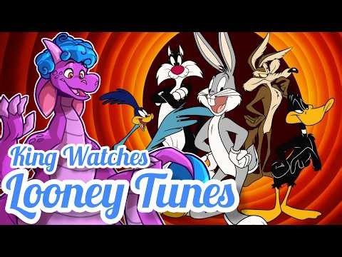 King Watches Looney Tunes Cartoons