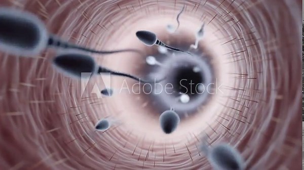 Journey of Life: Sperm Cell Animation Visualizing Human Reproduction and Fertility