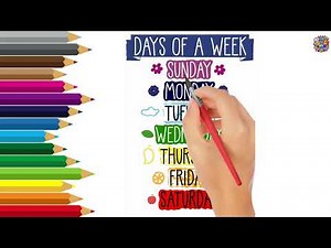 Learn the Days of the Week | Fun & Colorful Educational Chart for Kids 🌈📅#kids