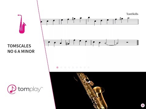 A Minor Melodic Alto Saxophone Scale (Sheet Music and Backing Track) 🎷