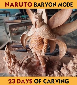 1.5M views · 34K reactions | Carving NARUTO Baryon Mode in 23 Days #woodworking #Woodcarving #narutobaryonmode #naruto #boruto #borutonarutonextgenerations #narutoshippuden #Hokage | Woodart Vietnam | Facebook