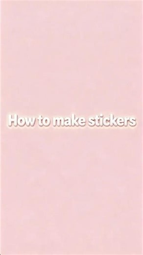 How to make stickers easily! | Akshara’s Art #crafting #stickers #shorts