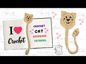 How To Crochet Cat Bookmark Tutorial For Beginners | Easy How To Crochet Bookmark Pattern