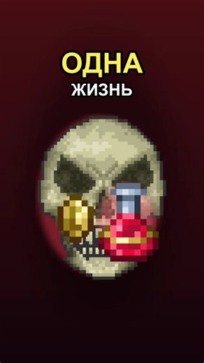 HARDCORE = One life. The dungeon ended my run 💀 #shorts #Terraria
