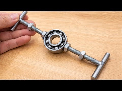 65-Year-Old Welder Makes a Tool to Remove and Install Chuck Threads from Old Bearings | DIY at Home