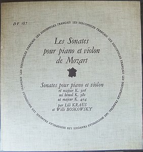 Mozart / Lili Kraus, Willi Boskowsky - Les Sonates Pour Piano Et Violon De Mozart