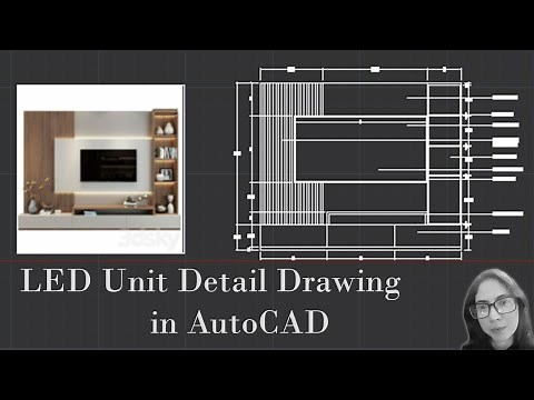 LED Unit Detail and Design in AutoCAD || LED Elevation Drawing in AutoCAD || LED working Drawing