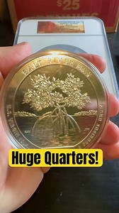 8.3K views · 86 reactions | Huge Silver Quarters & Graded Slab . . . . . . . . #coin #penny #treasurehunt #coincollecting #rarecoins | Ageless Assets | Facebook