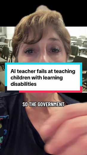 AI robot teachers teaching children with learning disabilities: satirical skit, that could unfortunately be true. Children with learning disabilities need teachers that know how to meet their needs, and a robot will never do that.