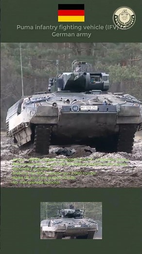 Puma infantry fighting vehicle (IFV) of German army #military #defence #army