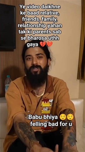 koi apna nhi hota💔💔kisi ki maa uske sath etna bura kese kar sakte hai😌😌, felling bad for Babu bhiya.