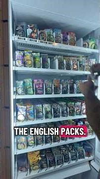 Setting up a new Pokémon vending machine changing out stickers ￼#pokemonrestock