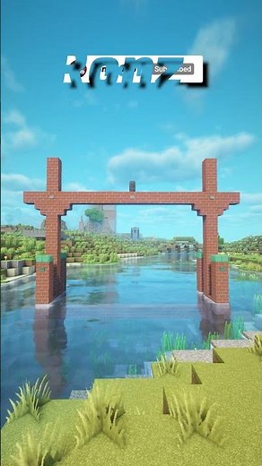 Epic Minecraft Portal Design 🔥 | Easy Build Tutorial #shorts