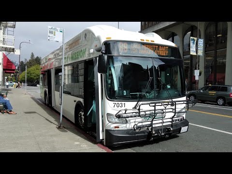 AC Transit 2022 New Flyer XHE40 #7031 on Line 88