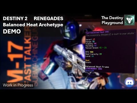 DESTINY 2 MINECRAFT RENEGADES | Balanced Heat SMG Weapon Archetype DEMO | The Destiny Playground