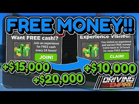 How to Get FREE MONEY In Driving Empire!! - Roblox