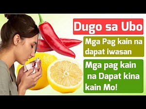 Mga bawal kainin ng taong may tuberculosis at mga mga pagkain na dapat kinakain.