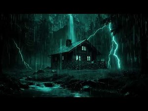 Relaxing Rain on Mountain Cottage | Deep Sleep Rainstorm