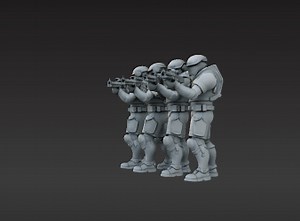 Sci-Fi Sniper & Spotter Arms - 28mm Wargaming Upgrade Bits
