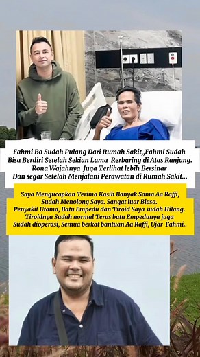 Dunia ini belum kehilangan orang orang baik... Semoga bang Fahmi semakin sempurna kesehatannya dan buat Raffi, semoga makin sukses... #celebrity | Merry Maze