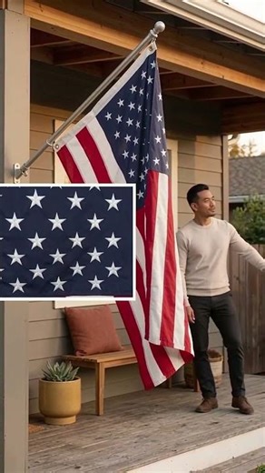 Outdoor 3x5 Ft Blue American Flag Heavy Duty Nylon