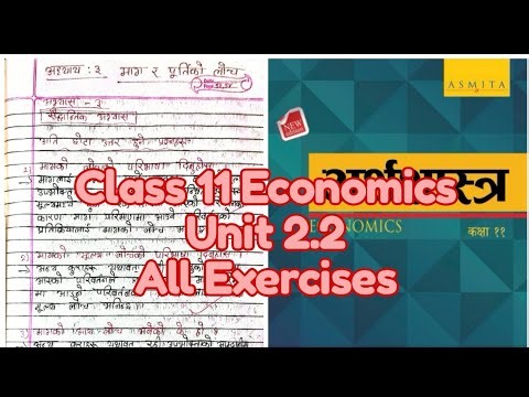 Class 11 Economics Unit2 Chapter2 All Exercises || कक्षा ११ अर्थशास्त्र एकाइ २ पाठ २ सम्पूर्ण अभ्यास