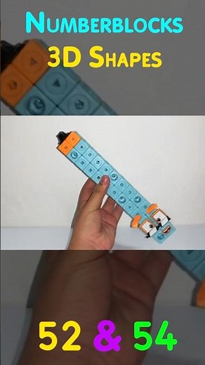 Numberblocks 3D Shapes 52 & 54 | DIY Numberblocks | Mathlink Cubes