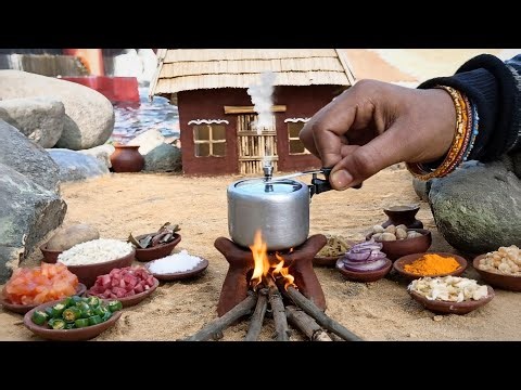 Miniature Veg Biryani | Miniature Pressure Cooker Dum Veg Biryani | Tiny Cooking
