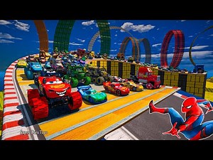 GTAV SPIDER - MAN 2 🎃🪂, FIVE NIGHTS AT FREDDY'S 🍿, POPPY PLAYTIME 3 Join in Epic New Stunt Racing🎢🏆💥