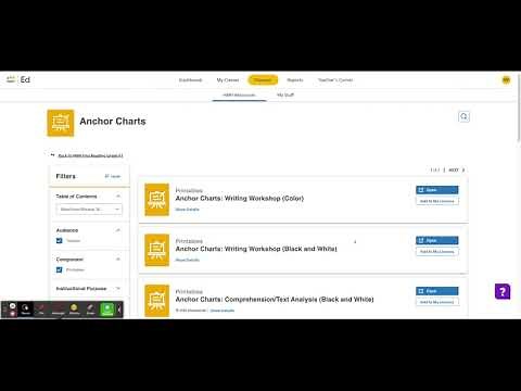 Into Reading: Finding Printable Anchor Charts in Ed