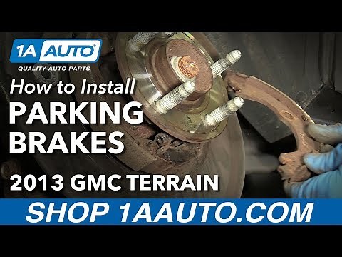How to Replace Rear Parking Brake Shoes and Hardware 10-14 GMC Terrain