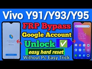 How to hard reset and Frp bypass Vivo y90,91,93 and y95 easy method 2025