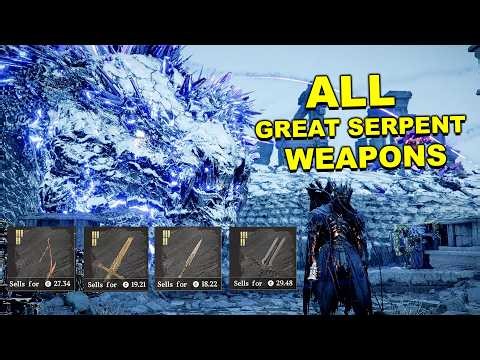 Crimson Desert - How To Get All 10 Great Serpent Weapons Blueprint (Aeserion Bow, Dagger etc)