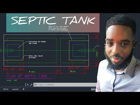 HOW TO DRAW A SEPTIC TANK PLAN VIEW