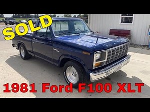 SOLD - 1981 Ford F100 XLT - Running