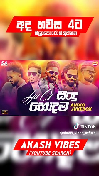Hits Of හොඳම සිංදු - Sri Lankan TikTok Audio Jukebox
