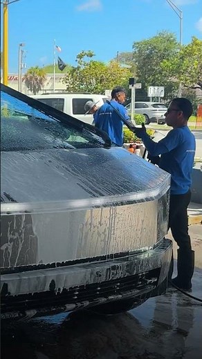 Tesla Cybertruck Hand Wash in Miami | Safe Exterior Hand Car Wash for Tesla Owners