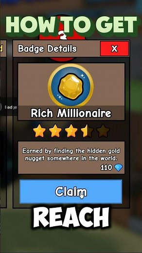 How To Get Rich Millionaire Badge And Rusty Bucket In Drain The Lake #drainthelake #roblox #viral