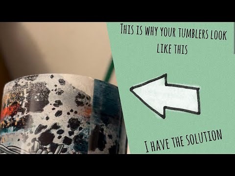 Why is my paper sticking to my tumblers?