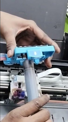 How to remove air in hp 319 printer