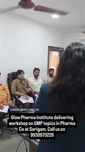 Happy to share that on 09th January 2026, the Glow Pharma Institute successfully delivered an advanced cGMP training program with an intensive practical workshop, focused on some of the most critical quality risk areas in pharmaceutical manufacturing. The training covered: Deviation Management CAPA Handling Contamination, Cross-Contamination & Mix-Ups The workshop was led by an experienced faculty team comprising Mr. Deepak Chatur, Mrs. Monika Kohli, and Mr. Haresh Ahuja, bringing together deep 