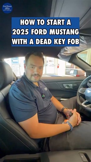 How to start a 2025 Ford Mustang with a dead key fob