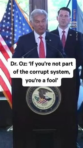 Sounds like Dr. Oz is making a great argument about why Trump’s corruption is so dangerous