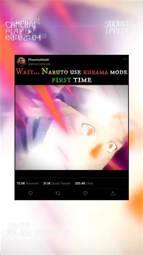 Wait.. Naruto use kurama mode first time || Naruto Shippuden