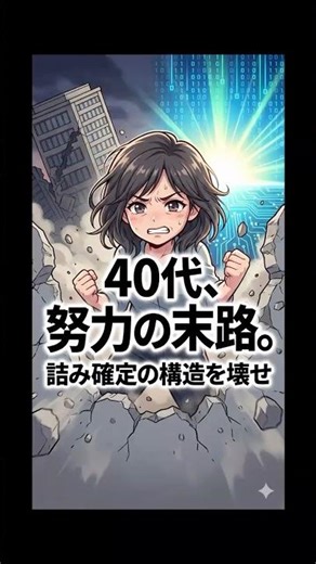 40代、努力の末路。今すぐ「構造」に気付かないと詰む理由 #40代 #学び直し #資産形成 #働き方